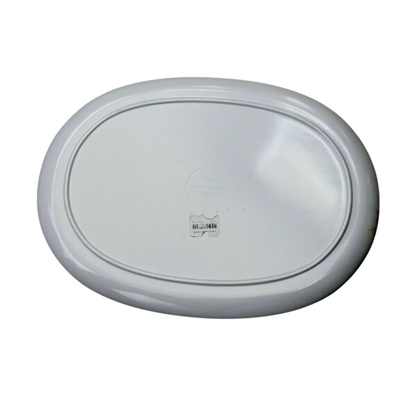 Anthropologie Oval Melamine Platter With Tropical Bird & Floral Design 14"x10.5" - Picture 5 of 6